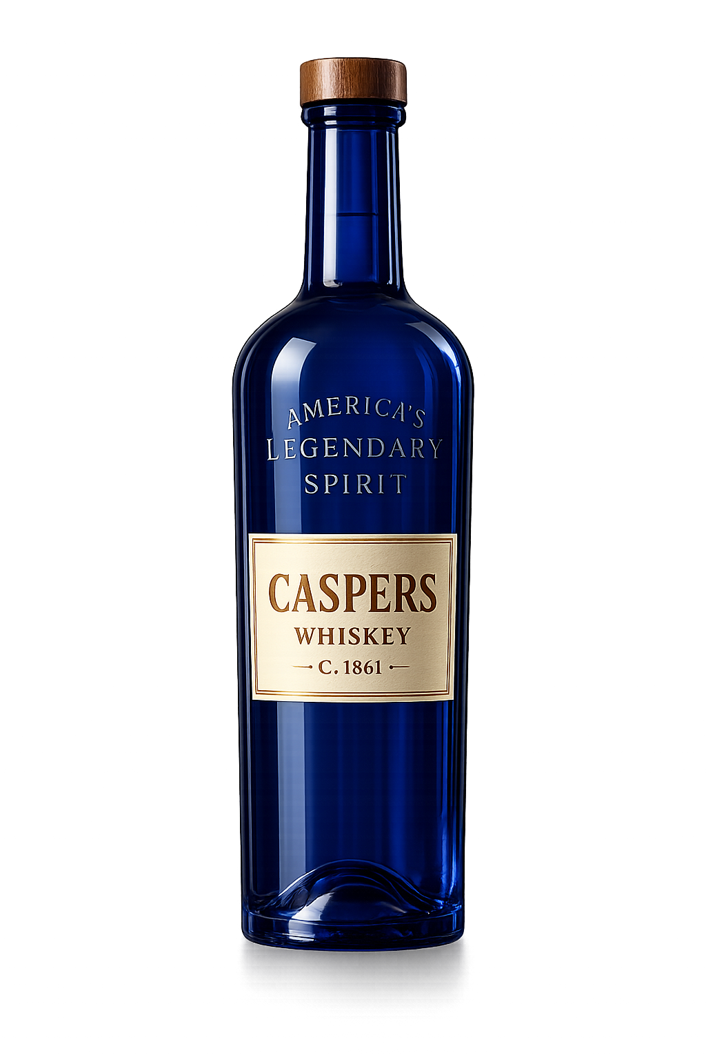 Casper’s Whiskey Single Barrel Cask Strength bottle from Charlotte North Carolina